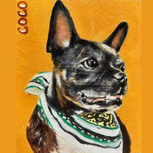 Coco, óleo.